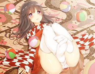 【二次・ZIP】舐めたりくすぐったりしたい虹美少女の足裏画像
