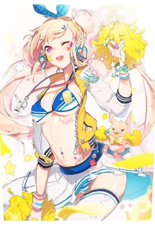 チアリーダーコスの女の子の画像 50枚