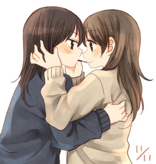 【ポッキー＆プリッツの日】女の子同士でポッキーゲームをしている画像 50枚