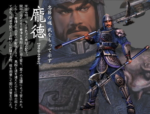 三國無双シリーズよりホウ徳の画像