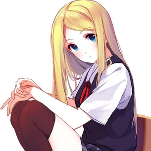 むっちりニーソがよく似合う、激カラ二次元美少女のエロ画像。