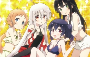 アニメ『うらら迷路帖』4話で女の子たちがエロい下着姿に！裸を虫眼鏡で観察するシーン