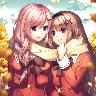 【二次・ZIP】可愛い女の子達でラブラブしてる百合レズ画像