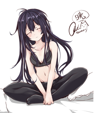 【二次・ZIP】エロカワイイ黒下着娘の2次画像