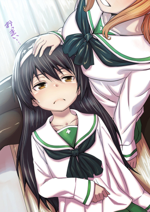【百合】女同士で膝枕してるソフトレズな二次画像