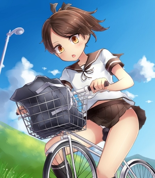 【幸運】街中で偶然見かけたって感じのパンチラ二次エロ画像