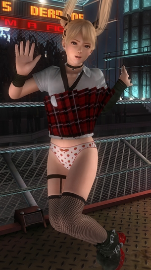 いちごパンツの日記念！DOA5LR マリー・ローズちゃんのいちごパンツを激写してきました！