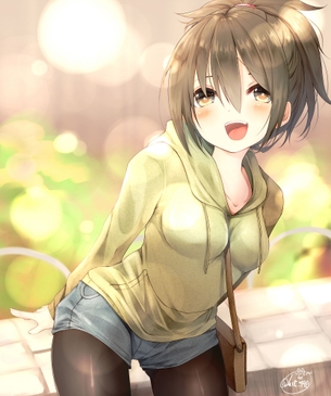 【二次・ZIP】ショートパンツや短パン穿いている二次美少女の画像
