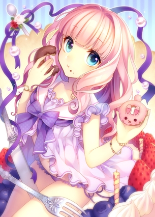 【二次】ピンク髪な女の子の可愛い画像が見たい！