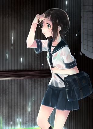 【二次】着衣が透けちゃってる女の子の画像が見たい！ 8
