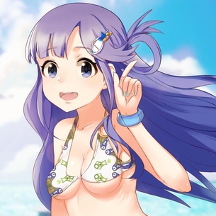 お魚系アイドル、浅利七海ちゃん（デレマス）エロ画像 脚に水がかかると尾びれになりそう