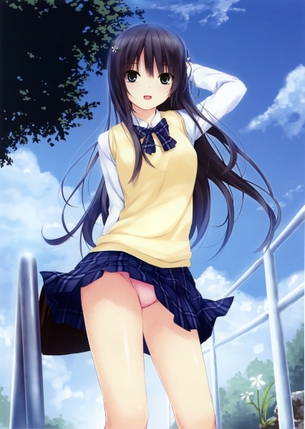 【二次・ZIP】お嬢さん、パンツ見えてますよ。の虹パンチラ画像