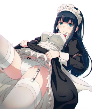 スカートたくし上げてエッチな部分を見せてくるスケベ画像