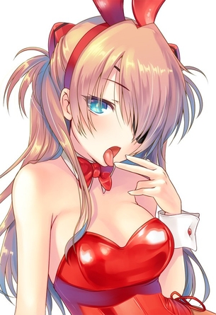バニーちゃんの画像ください うさ耳に肩出しレオタードに網タイツって考えたやつ天才だろ