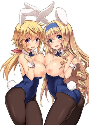 バニーちゃんの画像ください うさ耳に肩出しレオタードに網タイツって考えたやつ天才だろ