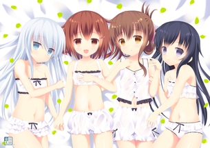 【二次・ZIP】白の下着姿がエロカワイイ女の子の画像まとめ