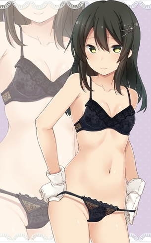 【二次・ZIP】パンツ脱ぎかけの美少女エロ画像下さい！！