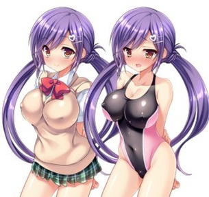 競泳水着の二次エロ画像