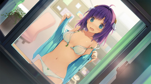 着替え中に出くわしてしまったハプニングエロ画像 こんなのエロゲの主人公しか味わえないだろ…