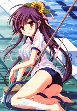 濡れて透け透けになった服からいろいろえっちな部分が見えてるエロ画像