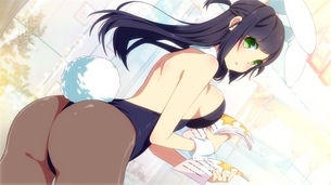 バニーちゃんの画像ください うさ耳に肩出しレオタードに網タイツって考えたやつ天才だろ