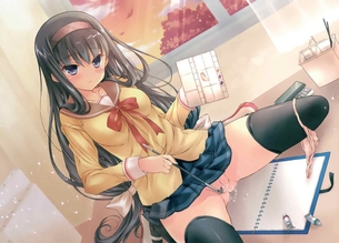 オナニー中のエロ画像 自慰行為にふけってて周りが見えない女の子をコッソリ覗きたい