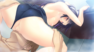 スク水のエロい画像 付着した水がテラテラしててやらしいスク水のエロ画像