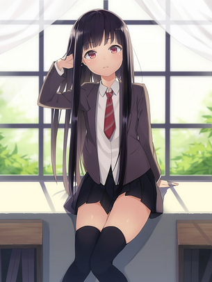 【二次】黒髪ロングな女の子の可愛い画像が見たい！ 4