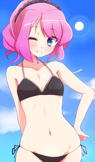 【二次・ZIP】紐を解けば直ぐ中身が見えちゃう紐パン美少女画像