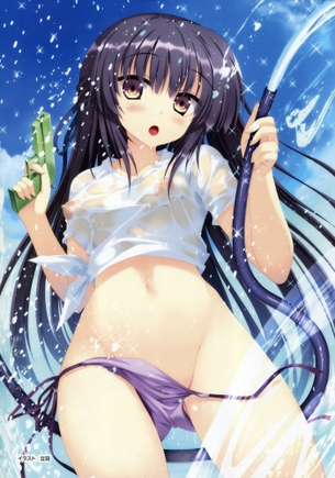 【2次】衣服が透け透けになっちゃってる女の子の2次エロ画像 その5【透け透け】