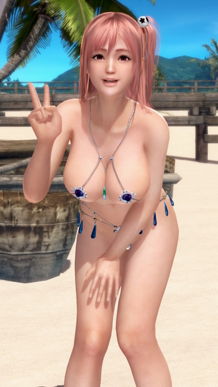 DOAX3 変態水着「フォーチュン」で撮影会（ほのか、ヒトミ編）
