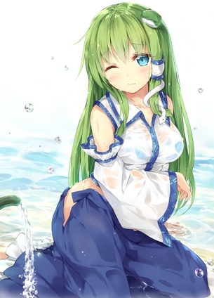 【二次・ZIP】爽やかエロスな青下着の美少女画像