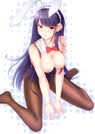 バニーちゃんの画像ください うさ耳に肩出しレオタードに網タイツって考えたやつ天才だろ