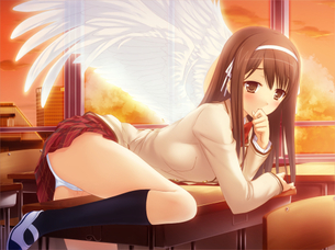 制服天使 【18禁PC美少女ゲームCG】エロ壁紙・画像