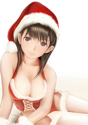 【12月24日】サンタコスの女の子の画像 50枚