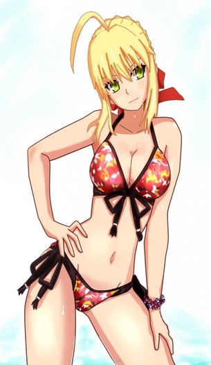 セイバーのおっぱいを好き放題ヤリ放題な二次エロ画像【Fate Grand Order】