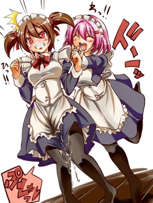 おもらしの虹エロ画像
