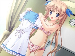 【更衣室】着替え中・服を脱ぎかけてる二次元エロ画像 part7
