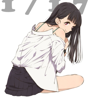脱ぎかけの二次フェチ画像。