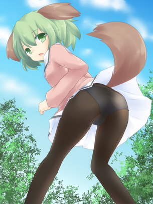 パンスト越しにパンツが見えている東方画像 50枚