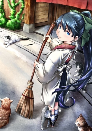 【9月24日は清掃の日】艦娘と箒の画像 50枚