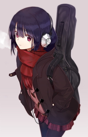 【二次】黒髪マフラーのJKの美麗な画像がみたいよぉ…【萌え】