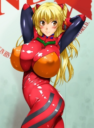 【二次】ピチピチのボディスーツに包まれた巨乳エロすぎwww【エロ画像】