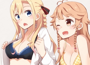 【二次・ZIP】衣服脱ぎかけてる女の子のエッチな虹画像