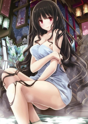 お風呂で裸になった女の子 一緒に入りたい…