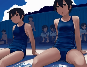 【二次元 27枚】 エッチなスクール水着を着た女の子のエロ画像ください！ その8