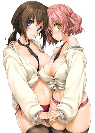 おっぱいとおっぱいを合わせて幸せ