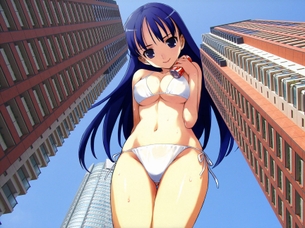 【色々デカい】巨大女子の二次エロ画像