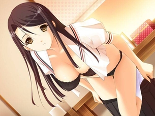 【脱衣】着替え中の女の子を覗いてるカンジの二次エロ画像！ part12