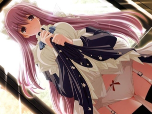 【パンツ】スカートたくしあげの二次元羞恥エロ画像 part12